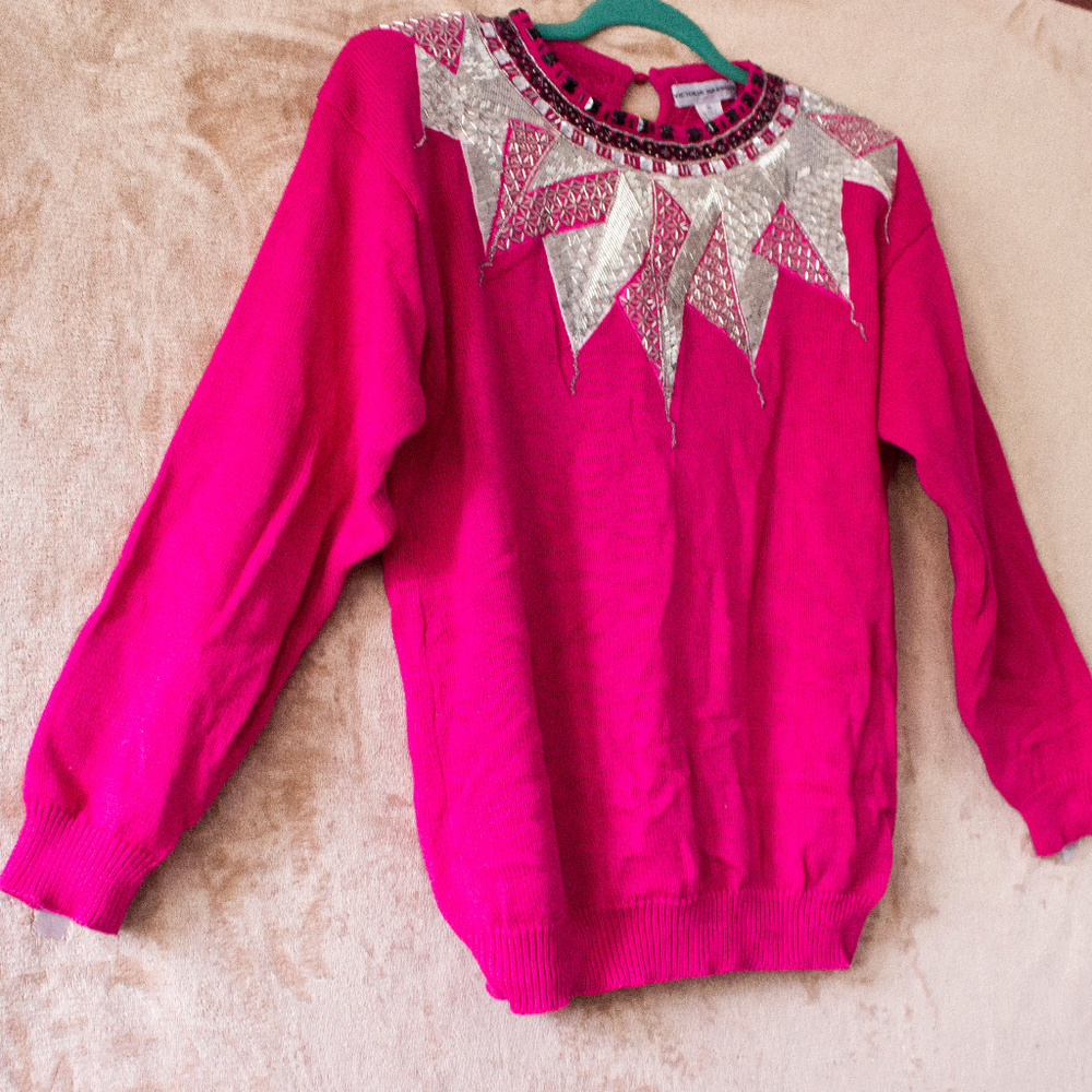 SOLD NWT Vintage Sweater - 80s Victoria Harbour - Picture 2 of 5